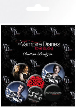 Badge set The Vampire Diaries - Stefan & Damon