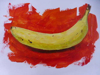 Принти на полотні Banana