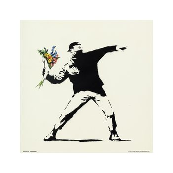 Художествен печат Banksy - Flower Bomber
