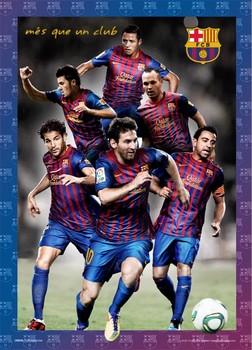Barcelona - players 2012 - плакат (poster)
