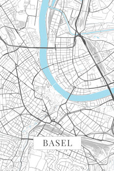 Принти на полотні Basel white