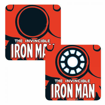 Bases para copos Marvel - Iron Man