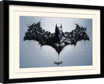 Framed poster Batman: Akham Origins - Logo