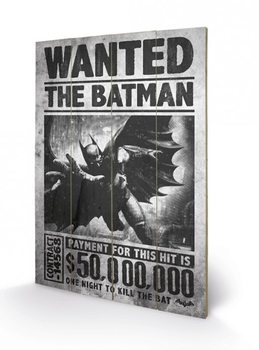 Ξύλινη τέχνη Batman Arkham Origins - Wanted