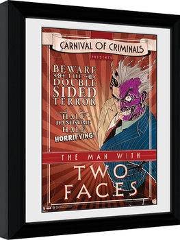 Framed Poster Batman Comic - Circus Two Face