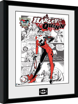 Framed Poster Batman Comic - Harley Quinn Comic