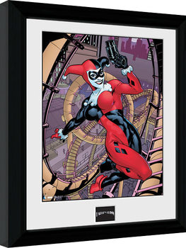 Framed Poster Batman Comic - Harley Quinn