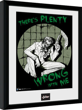 Framed Poster Batman Comic - Joker Plenty Wrong