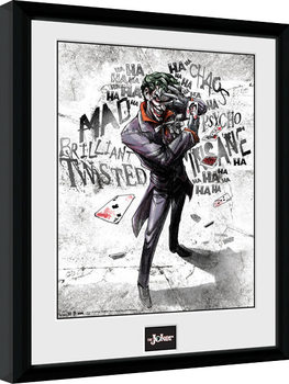 Framed Poster Batman Comic - Joker Type