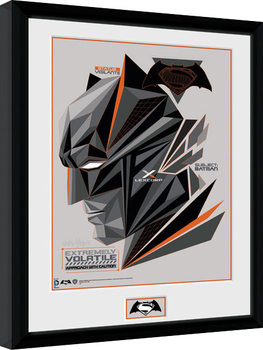 Framed Poster Batman Vs Superman - Volatile