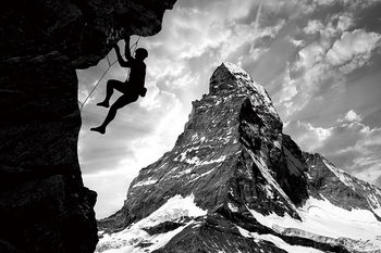 Γυάλινη τέχνη Be Brave - Climb the Mountain