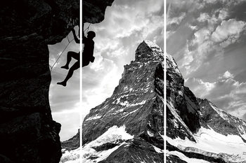 Γυάλινη τέχνη Be Brave - Climb the Mountain