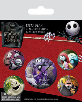 Set bedževa Nightmare Before Christmas - Characters