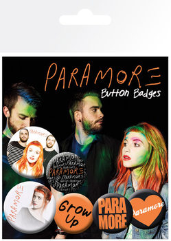 Set bedževa PARAMORE - logos