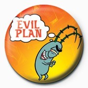 Bedž SPONGEBOB - evil plan