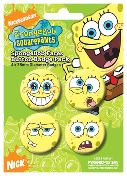 Set bedževa SPONGEBOB - Faces