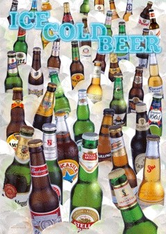 3D Αφίσα Beer ice cold beer