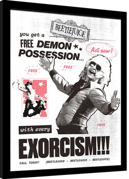 Framed poster Beetlejuice - Exorcism