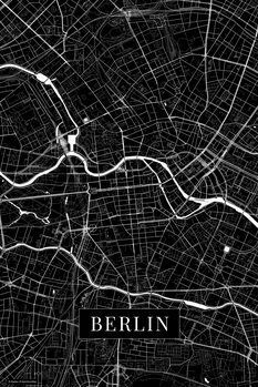 Принти на полотні Berlin black