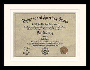 Κορνιζαρισμένη αφίσα Better Call Saul - Diploma