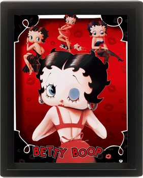 Πλαισιωμένη 3D αφίσα BETTY BOOP