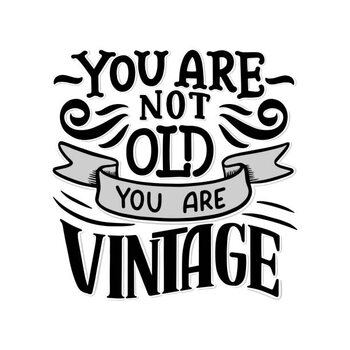 T-paita Birthday lettering in retro style. Anniversary