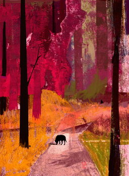 Принти на полотні Black Dog, 2013