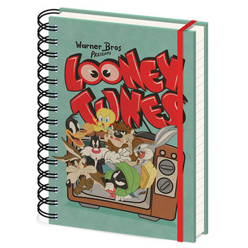 Bloco de notas Looney Tunes - Retro TV