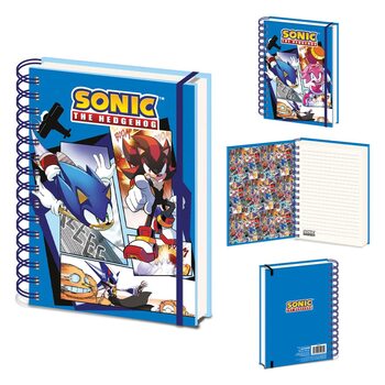 Bloco de notas Sonic: The Hedgehog - Comic Strip Jump Out