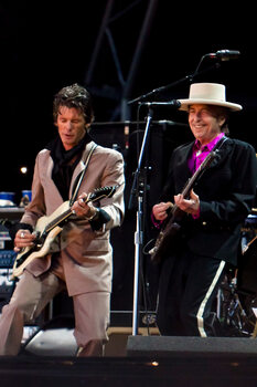 Sticker Bob Dylan in concert in Uk, 2010
