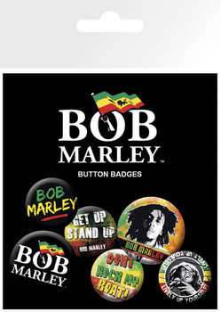 Σετ κονκάρδες BOB MARLEY - logos