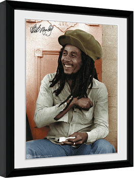 Uokvireni poster Bob Marley - Rolling
