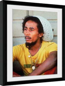 Uokvireni poster Bob Marley - Yellow