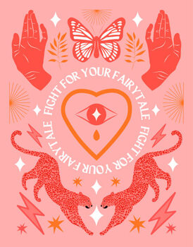 Наклейка Boho mystical vector posters with inspirational