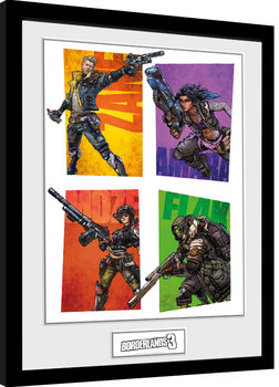 Framed Poster Borderlands 3 - Hunters
