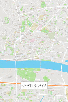 Принти на полотні Bratislava color