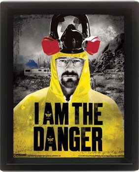 Πλαισιωμένη 3D αφίσα Breaking Bad - I am the danger