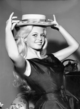 Canvas Print Brigitte Bardot, c.1950-60