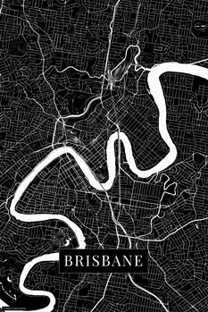 Принти на полотні Brisbane black