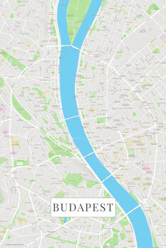 Принти на полотні Budapest color