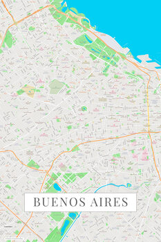 Quadro em tela Buenos Aires color