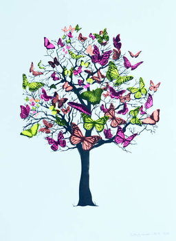 Принти на полотні Butterfly blossom, 2016,