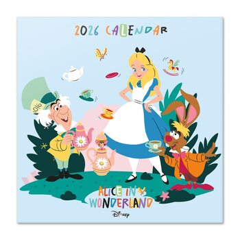 Calendário 2026 Alice in Wonderland