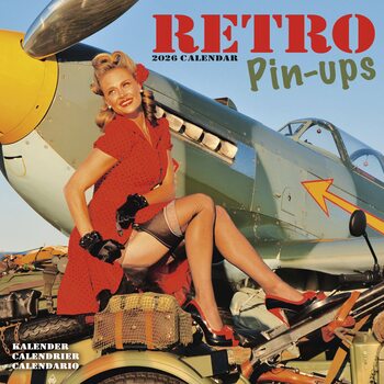 Calendário 2026 Retro Pin Ups
