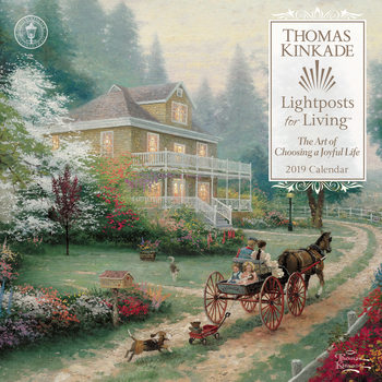 Calendário 2024 Thomas Kinkade - Lightposts for Living