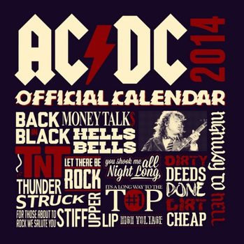 Календар 2027 Calendar 2014 - AC/DC