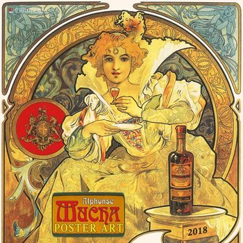 Calendar 2018 Alphonse Mucha - Poster Art