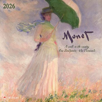 Calendar 2026 Claude Monet - A Walk in the Country