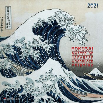 Calendar 2021 Hokusai - Japanese Woodblock Printing