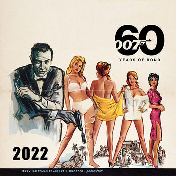 Calendar 2022 James Bond - 60 years of Bond